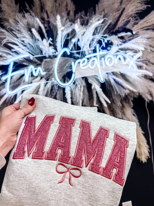 Coquette Embroidered Mama